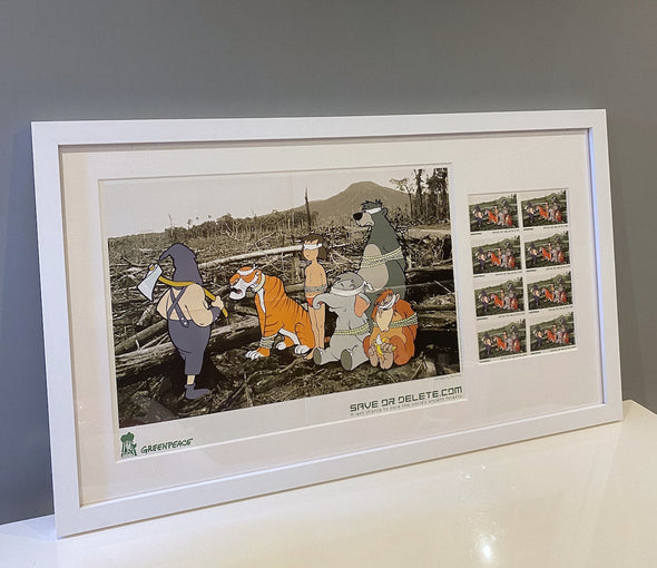 Banksy - 'Save or Delete Poster and Stickers Set' FRAMED TO ORDER (EXCLUDED FROM SMOKING HOT 25% OFF)