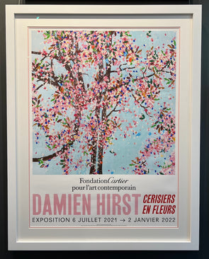 Damien Hirst - 'Cherry Blossoms Paris Exhibition Poster (Wonderful World Blossom)' FRAMED TO ORDER