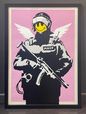 West Country Prince - 'Flying Copper (Pink)' Banksy Replica