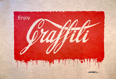 Ernest Zacharevic  - 'Enjoy Graffiti' Printer's Proof (EXCLUDED FROM SMOKING HOT 25% OFF)