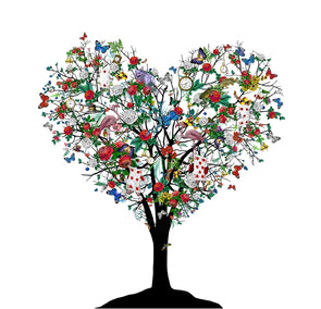 Kristjana S Williams - 'Red Rose Heart - Alice Tree'