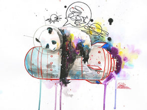 Lora Zombie - 'Space Panda 1' HAND SIGNED VERSION