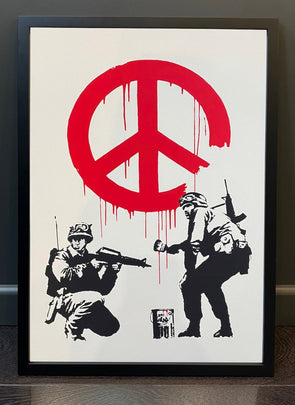 West Country Prince - 'CND Soldiers' Banksy Replica FRAMED TO ORDER