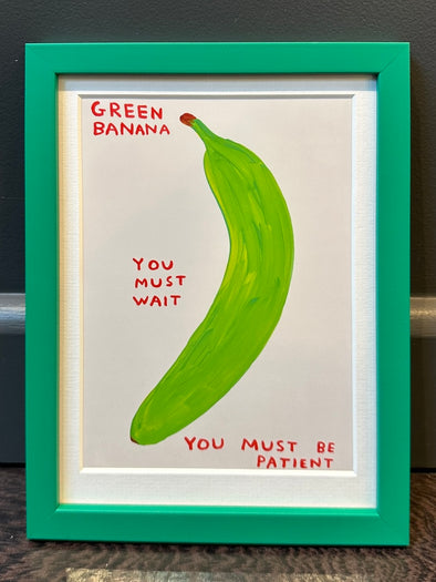 David Shrigley - 'Green Banana' (Mini Postcard Print)