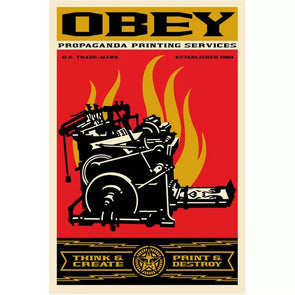 OBEY Shepard Fairey - 'Print and Destroy'