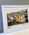 Banksy - 'Save or Delete Poster and Stickers Set' FRAMED TO ORDER