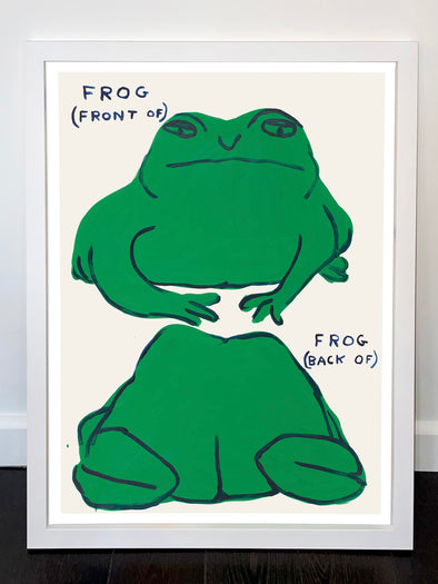 David Shrigley - 'Frog (Front Of), Frog (Back Of)' FRAMED TO ORDER
