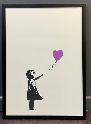 West Country Prince - 'Girl With A Balloon - Purple' Banksy Replica