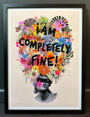 Victoria Topping - 'I Am Completely Fine IV' - A2 Size