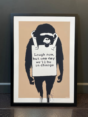 West Country Prince - 'Laugh Now' Banksy Replica FRAMED TO ORDER