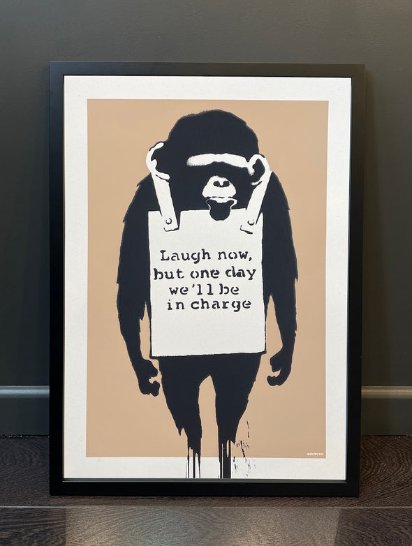 West Country Prince - 'Laugh Now' Banksy Replica FRAMED TO ORDER