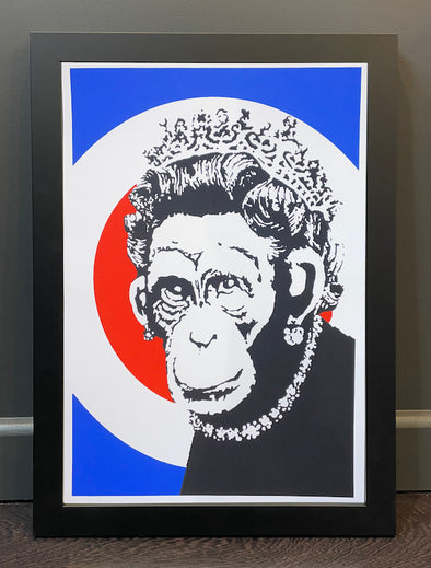 West Country Prince - 'Monkey Queen' Banksy Replica FRAMED TO ORDER