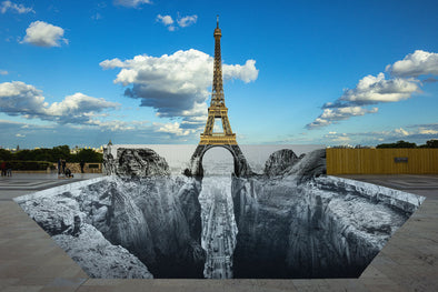 JR - 'Trompe l'oeil, Les Falaises du Trocadéro, 19 mai 2021, 19h57, Paris, France, 2021' (EXCLUDED FROM HAPPY20 OFFER)
