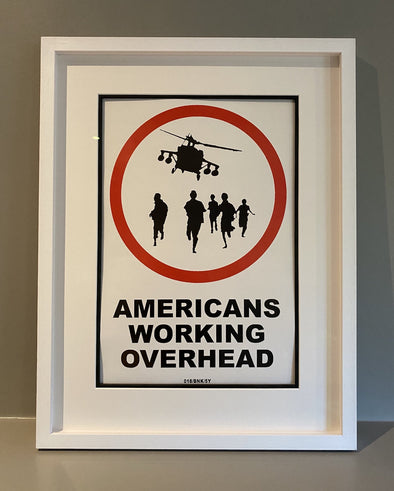 Banksy - 'Americans Working Overhead 018/BNK/5Y' (Extremely Rare Large Version)