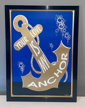 Canvaz - 'Anchor' (Royal Blue and Metallic Gold Variant Edition)