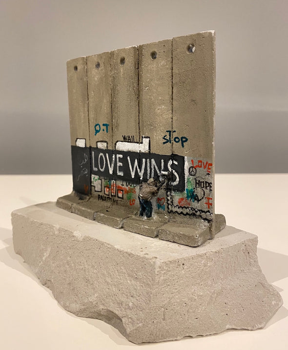 Banksy - 'Love Wins' Wall Section Sculpture (from the Walled Off Hotel)