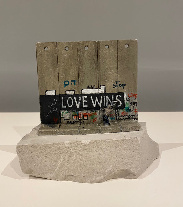 Banksy - 'Love Wins' Wall Section Sculpture (from the Walled Off Hotel)