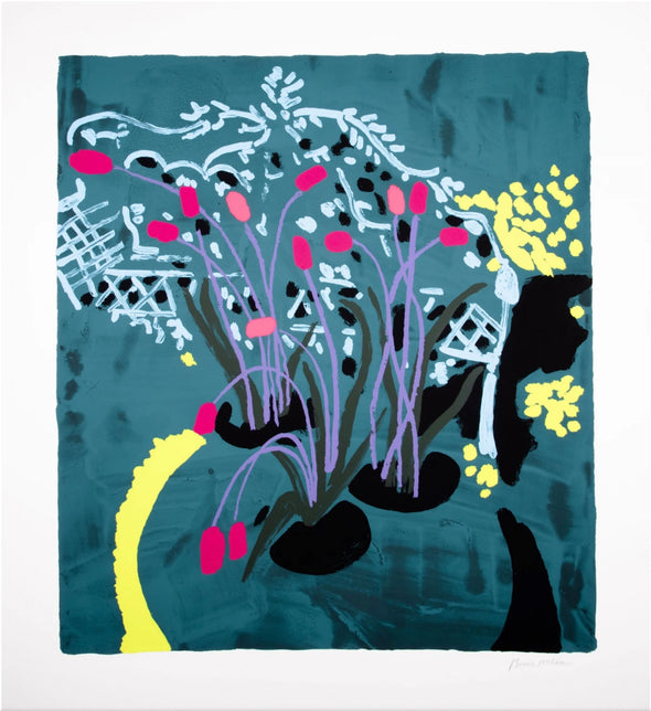 Bruce McLean - 'Light Blue Garden Seat With Violet Stalks' (EXCLUDED FROM HAPPY20 OFFER)