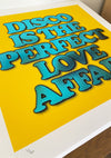 Oli Fowler - 'Disco Is The Perfect Love Affair' Yellow Hot Foil Edition