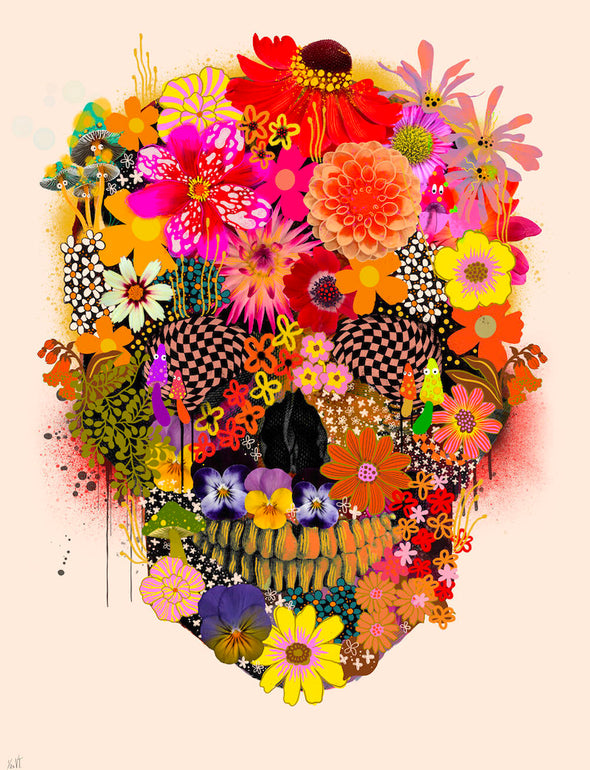 Victoria Topping - 'Flora and Fauna Skull'