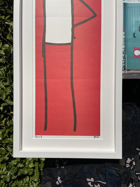 STIK - 'Hip' (Red) Signed Japanese Big Issue Poster