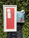 STIK - 'Hip' (Red) Signed Japanese Big Issue Poster