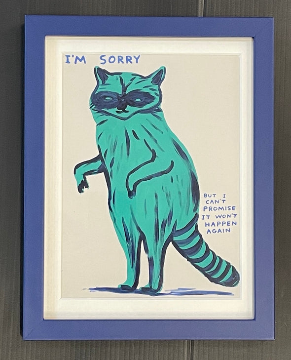 David Shrigley - 'I'm Sorry' (Mini Postcard Print) FRAMED TO ORDER