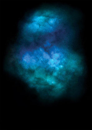 Lauren Baker - 'Galaxy Explosion - Diamond Dust Turquoise'