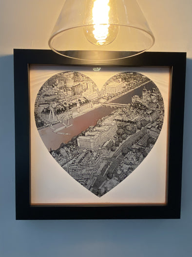 Clare Halifax - 'London Loves Copper on Silver' Artist's Proof