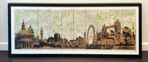 Angela Morris-Winmill - 'London Panoramic - Copper' Original Map