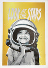 Alessio B - 'Look At The Stars' (Gold) Hand-finished Spray-Painted Print