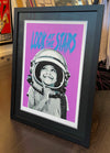 Alessio B - 'Look At The Stars' (Purple) Hand-finished Spray-painted Print
