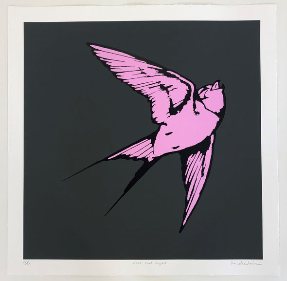 Dan Baldwin - 'Love & Light - Charcoal and Pink'