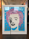 Pure Evil - 'Classic Marilyn - Candy Floss Hair' Unique Hand Finished Print