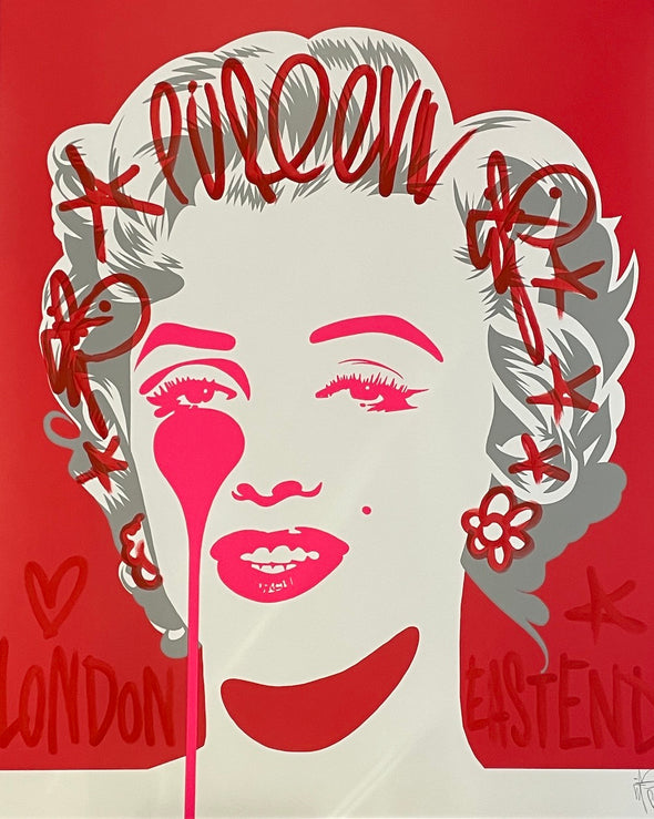 Pure Evil - 'Classic Marilyn - London East End' Unique Hand Finished Print