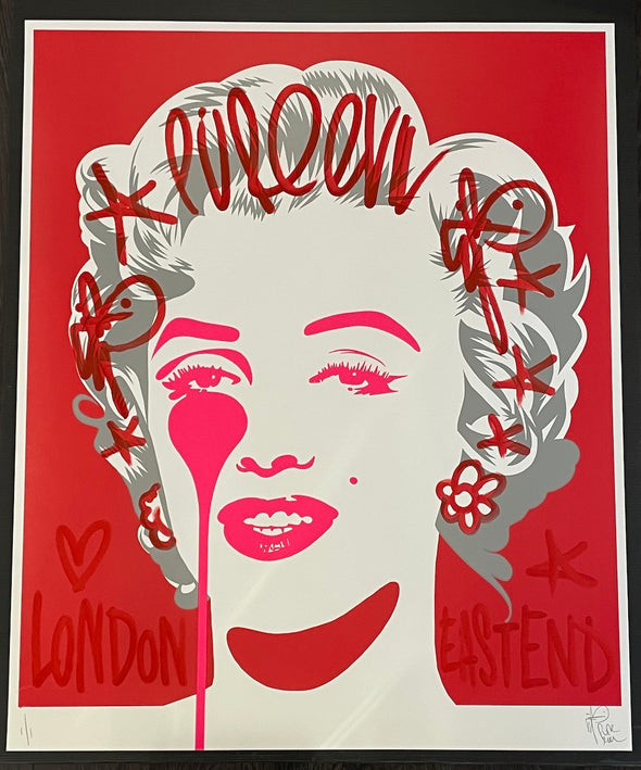 Pure Evil - 'Classic Marilyn - London East End' Unique Hand Finished Print