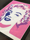 Pure Evil - 'Classic Marilyn - Pink Lady' Unique Hand Finished Print