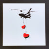 Martin Whatson - 'Mini Chinook Hearts' (Red)