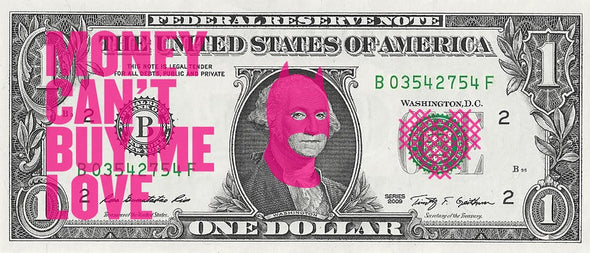 Heath Kane - 'Rich Enough To Be Batman - Money Can't Buy Me Love' Dollar Note