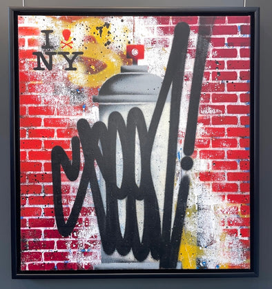 SEEN - 'NY Spray Can' Original Graffiti Canvas