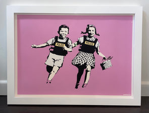 West Country Prince - 'Police Kids' (Pink) Banksy Replica
