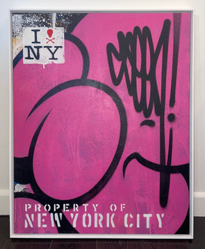 SEEN - 'Property of New York City' Original Graffiti Canvas