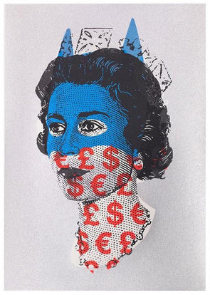 Heath Kane - 'Rich Enough To Be Batman - Lizzie Silver, Blue And Red Currency'