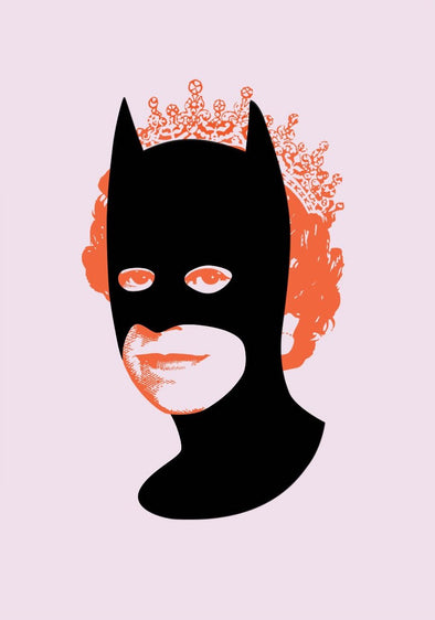 Heath Kane - 'Rich Enough To Be Batman - Neon Orange and Pink Flock'