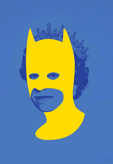 Heath Kane - 'Rich Enough To Be Batman - Yellow and Blue'