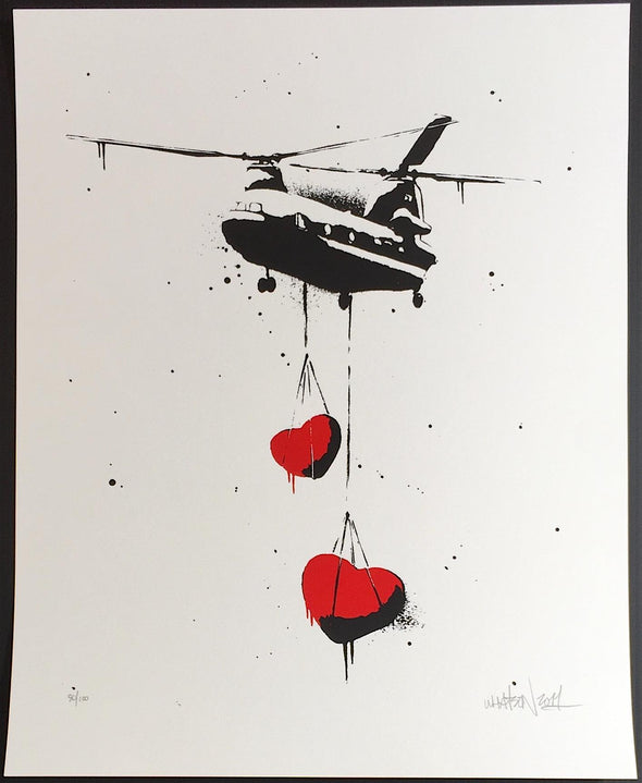 3091: Martin Whatson - 'Chinook Hearts' Rare Sold Print from 2011 SOLD