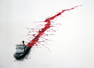 3118: Pejac - 'Wound' (Unframed) SOLD