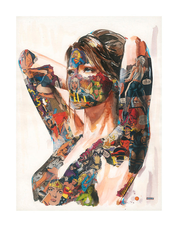 3025: Sandra Chevrier - 'A Woman of A Thousand Faces' (Unframed) SOLD