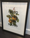 3602: Lene Bladbjerg - 'Proud To Be Pear Shaped'  (framed)