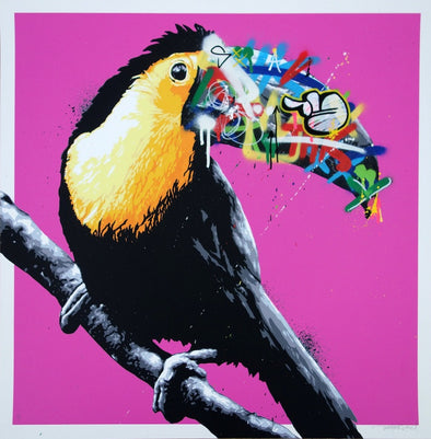 3651: Martin Whatson - 'Toucan' (Special Pink Edition) (Unframed) SOLD